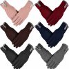 JaGely Jagely 6 Pairs Ladies Gloves Touchscreen Women Gloves Fleece Gloves For Women Cold Weather (Furry Style) Hot