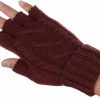 Be Your Own Style Be Your Own Style Byos Uni Winter Fall Soft Cable Fingers Free Fingerless Knit Gloves Stretchy Clearance