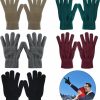 GLEDLOVES 5 Pairs Winter Knitted Magic Elastic Gloves For Uni Gloves Knit Full Fingers Warm Gloves For Men Women. Online