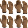 Suhine Suhine 4 Pairs Wool Liner Gloves Winter Gloves Thick Warm Wool Gloves Ski Glove For Men Women Snow Cold Weather Clearance