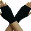 Lemoyoung Lemoyoung Women'S Half Fingerless Gloves Stretchy Knitted Mink Velvet Winter Warmer Gloves Soft Mittens New