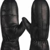 DOOWELL Winter Genuine Sheepskin Leather Gloves,Outdoors Black Mittens For Men & Women,Warm Snow Mittens For Cold Weather Wholesale