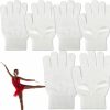 Jiuguva Jiuguva 3 Pairs Ice Skating Gloves Figure Skating Accessories Gloves With Snowflake Rhinestone Knit Gloves For Kid Girl Hot