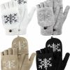 Amazon 4 Pairs Women Winter Knitted Fingerless Gloves Thermal Convertible Knit Flip Wool Gloves Warm Half Finger Mittens For Women Best