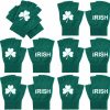 Suhine 6 Pairs St Patrick'S Day Running Gloves Bulk Green Irish Fingerless Gloves Cotton Shamrock Gloves For Men Women St Patrick'S Day Accessories Clearance