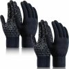 Ymomode Ymomode Winter Gloves For Men Women 2 Pairs Upgraded Touch Screen Cold Weather Thermal Warm Knit Glove For Running Driving Online