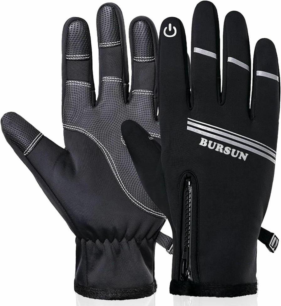 BURSUN Winter Gloves, Windproof Waterproof Warm Touchscreen Gloves Men Women, Outdoor Winter Thermal Gloves Best