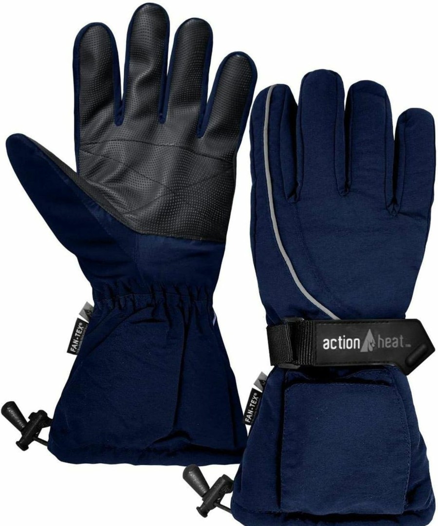 ActionHeat Actionheat Aa Battery Heated Snow Gloves For Women - Electric Heat Gloves W/Weather Resistant Soft Shell, Cozy Fleece New