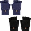 PEUTIER Peutier 2 Pairs Winter Knitted Convertible Fingerless Gloves, Warm Knitted Flip Top Gloves Convertible Half Finger Mittens Online