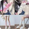 DKYM Dkym 2 Pcs Arm Warmers Y2K Cute Arm Warmers Pink Arm Warmers For Teen Girls Goth Gloves Fingerless Y2K Accessories Hot