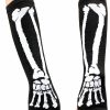 EDENKISS Edenkiss Punk Gothic White Skeleton Halloween Long Arm Warmer Weave Fingerless Dress Gloves Wholesale