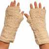 Sherpa Love Sherpa Love Wool Fingerless Gloves Fleece Lined Crochet Hand Knit In Nepal With Thumb Opening Clearance