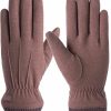 Muryobao Muryobao Women'S Winter Warm Touchscreen Gloves Thermal Soft Lining Elastic Cuff Texting Glove Clearance