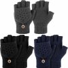 Newcotte Newcotte 3 Pairs Uni Knitted Convertible Fingerless Gloves Winter Flap Cover Convertible Gloves Warm Mittens For Women Men Clearance