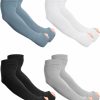 Zhanmai Zhanmai 4 Pairs Plus Size Arm Sleeves Compression Arm Sleeves Sun Protection Sleeves With Thumb Hole Online