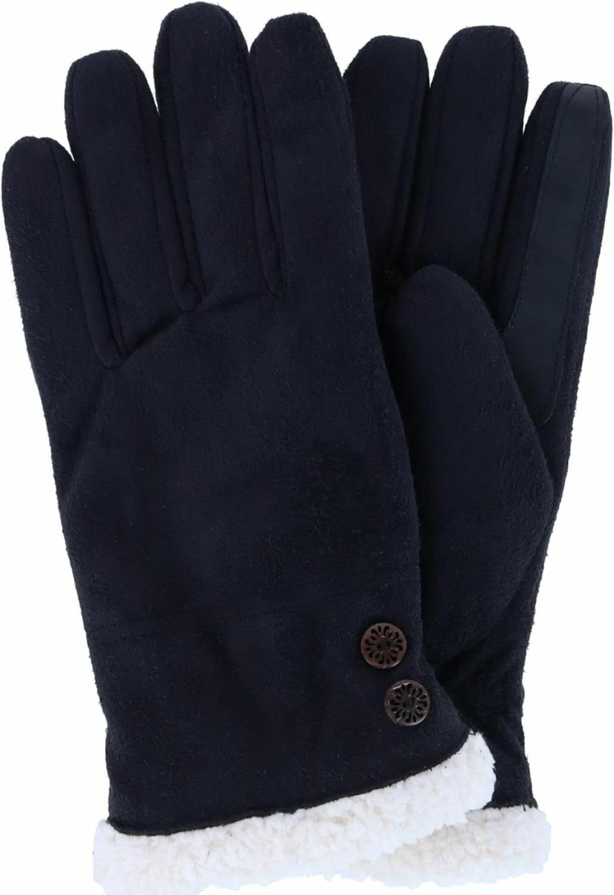 isotoner Isotoner Smartdri Smartouch Microfiber Gloves - A30662 (Black, L/Xl) Best