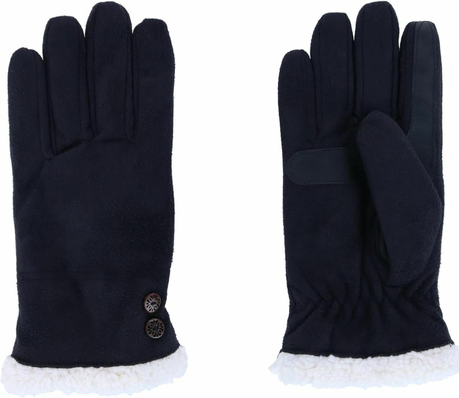 isotoner Isotoner Smartdri Smartouch Microfiber Gloves - A30662 (Black, L/Xl) Best