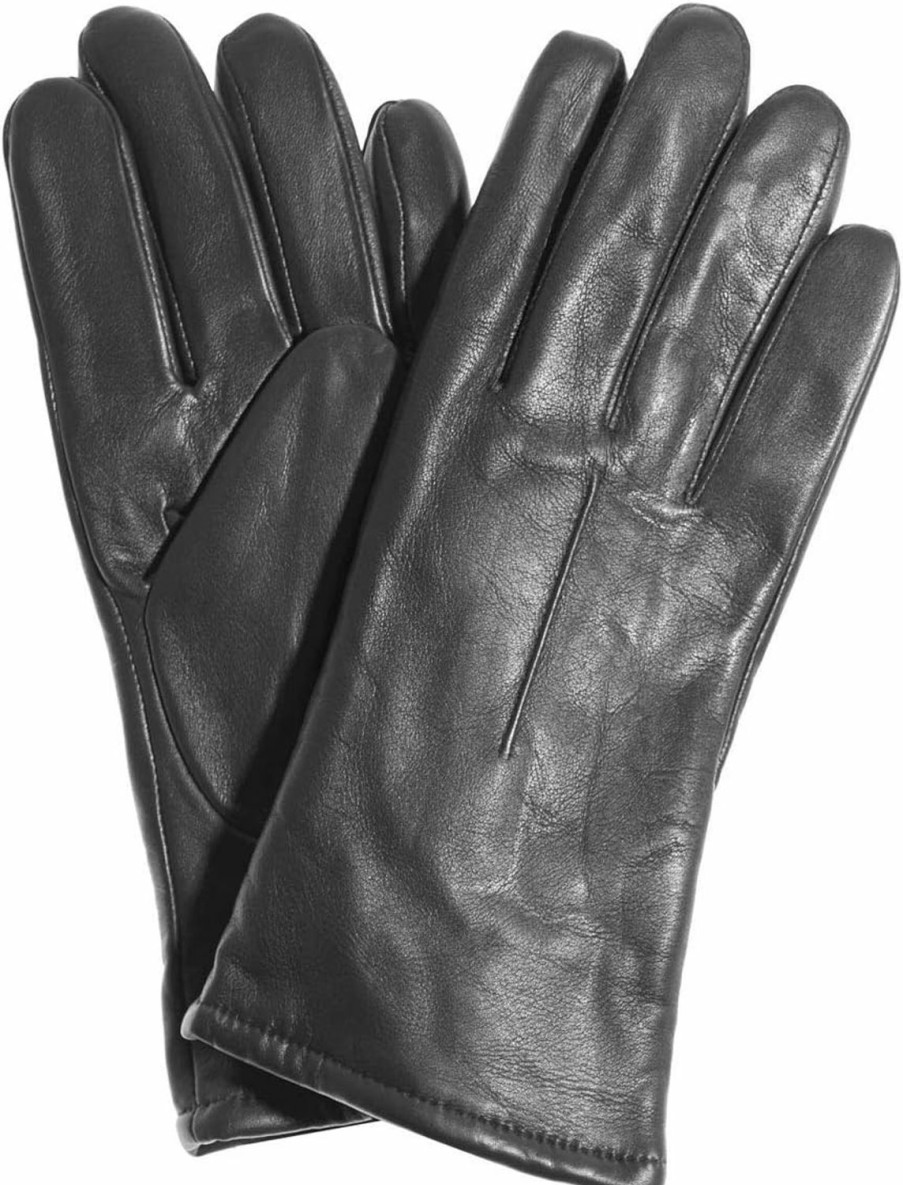 Pratt and Hart Pratt And Hart Manhattan Women'S Classic Sherpa (Polyester) Lined Leather Gloves Size 8 Black Wholesale