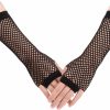 SAVITA Savita Black Long Fishnet Gloves For 80S Costume Evening Party Supplies (Pack Of 2) Hot