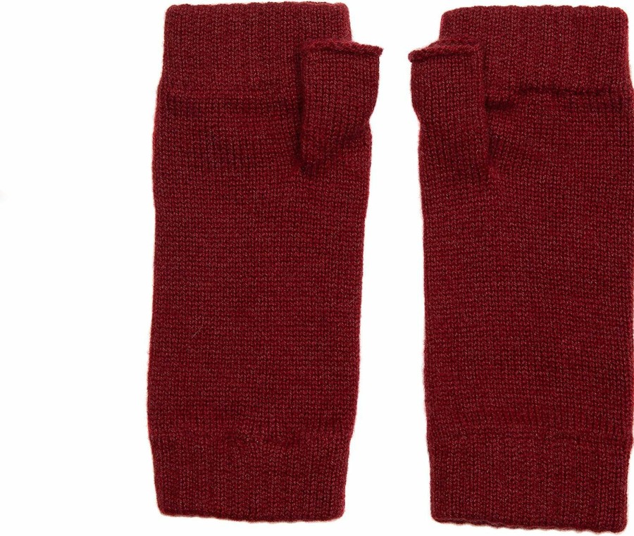 Graham Cashmere Graham Cashmere Women'S Pure Scottish Cashmere Wristwarmers One Size Port New