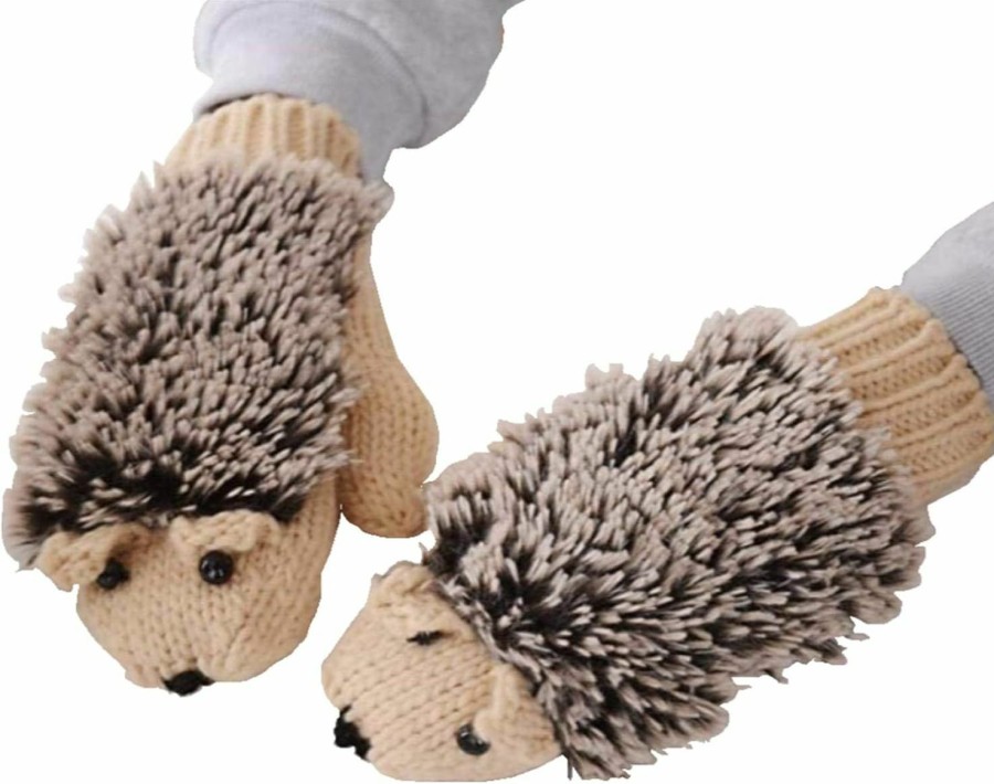 YouZi Youzi Women'S Cartoon Hedgehog Winter Cotton Gloves Girls' Thick Mittens Wholesale