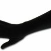 Greatlookz Greatlookz Pin Up Girl Long Length Stretch Velvet Glove Colors: Black Clearance