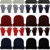 Geyoga 24 Packs Winter Hats And Gloves Sets Magic Winter Gloves Warm Knitted Beanie Texting Stretchy Knit Gloves For Men Women Wholesale