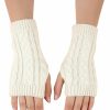 Verdusa Verdusa Women'S Knit Arm Warmers Short Fingerless Gloves New