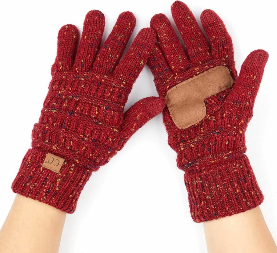 C.C C.C Women Solid Ribbed Glove With Smart Tips (G-20)(G-33)(G-80) Online