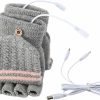 Ruiqas Usb Heated Winter Gloves Fingerless Electric Heating Gloves Mitten 3 Temperature Settings For Women Men Best