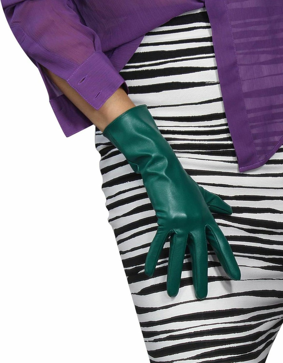 DooWay Dooway Women'S Winter Leather Gloves Faux Lambskin Soft Costume Dress Gloves Dark Green New