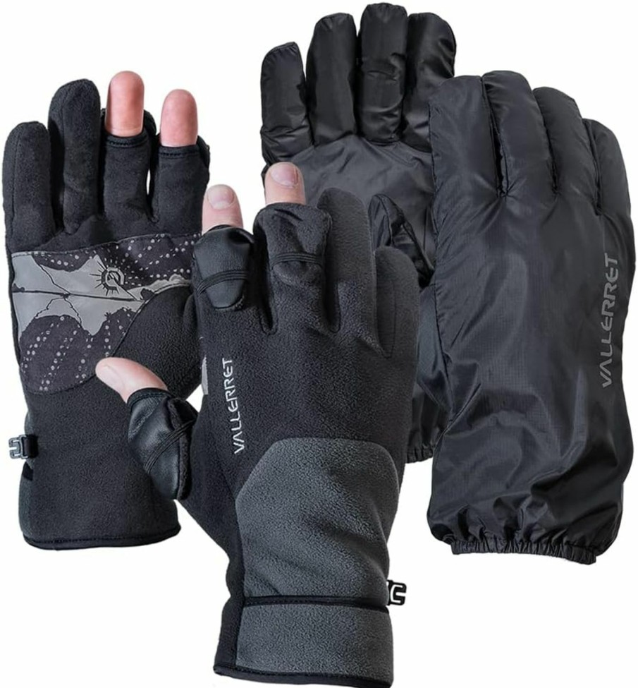 Vallerret Vallerret Milford Photography Glove, Black/Grey, 2-In-1 Best