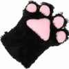 Toyvian Toyvian White Plush Paw Mitts Animal Paw Gloves Gloves Mitts Furry Animal Hot