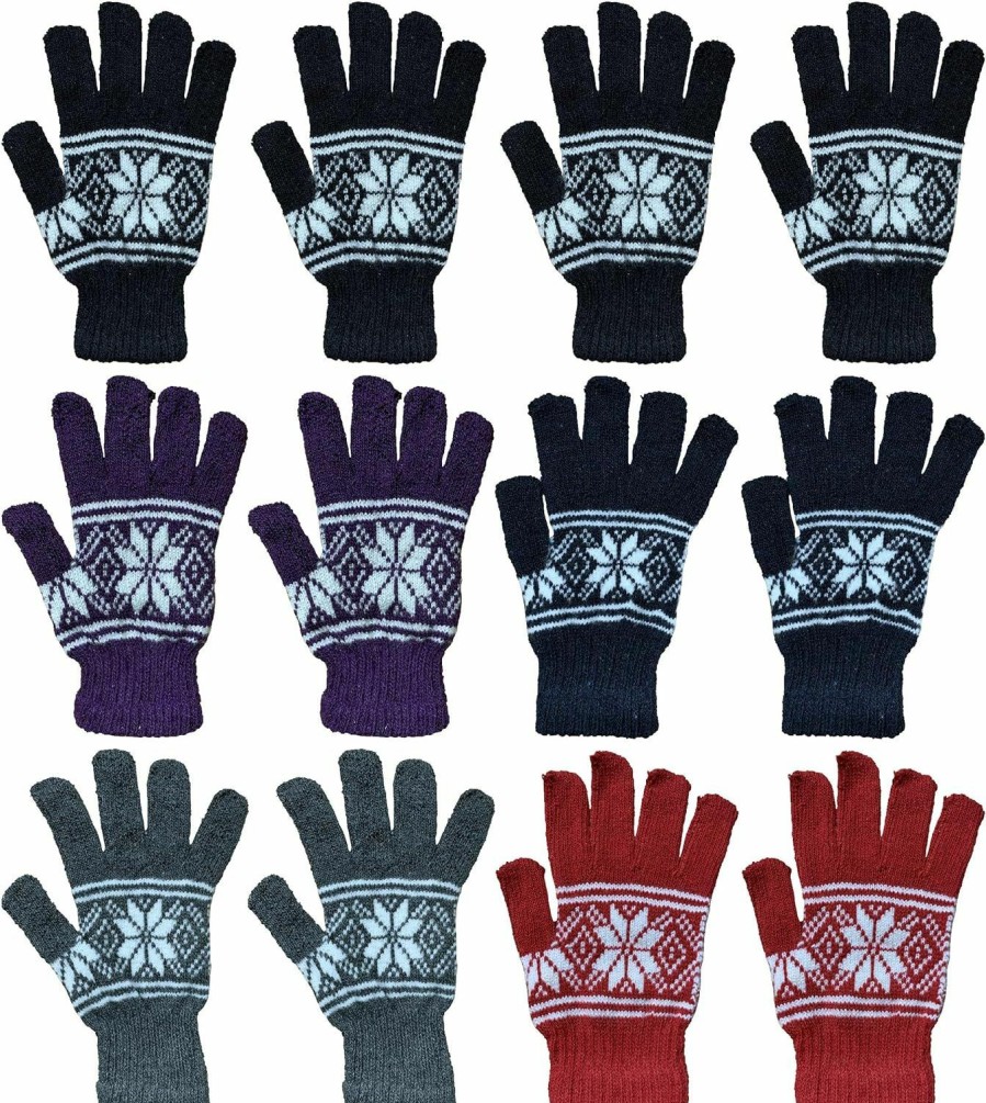 Yacht & Smith Yacht & Smith Winter Beanies & Gloves For Men & Women, Warm Thermal Cold Resistant Bulk Packs Wholesale