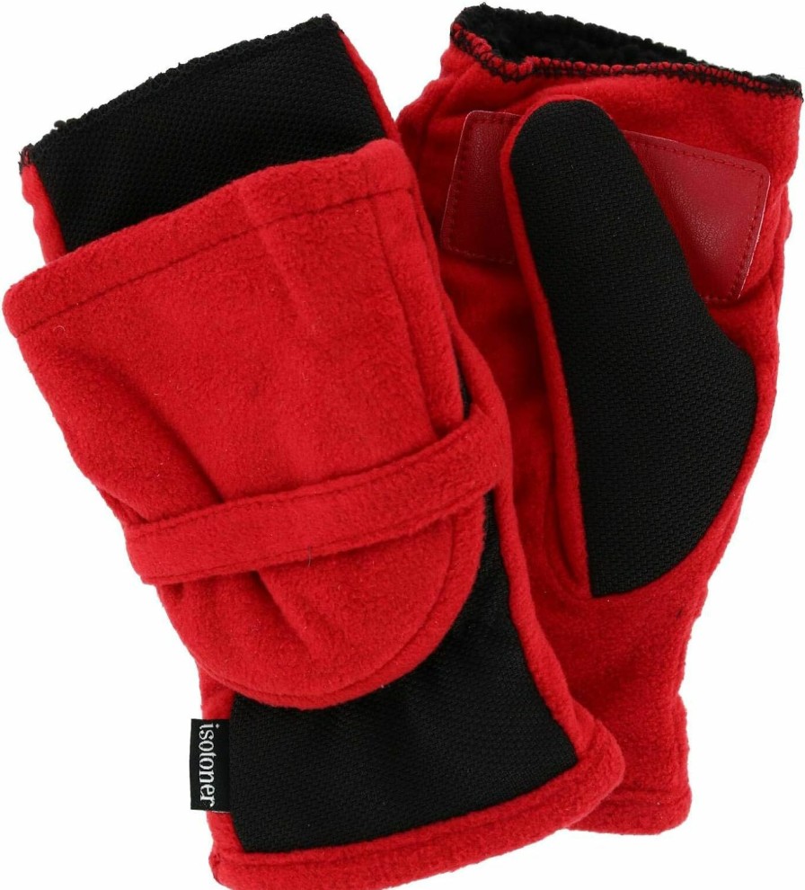 isotoner Isotoner Womens Stretch Fleece Flip Mitten - Thermaflex Wholesale