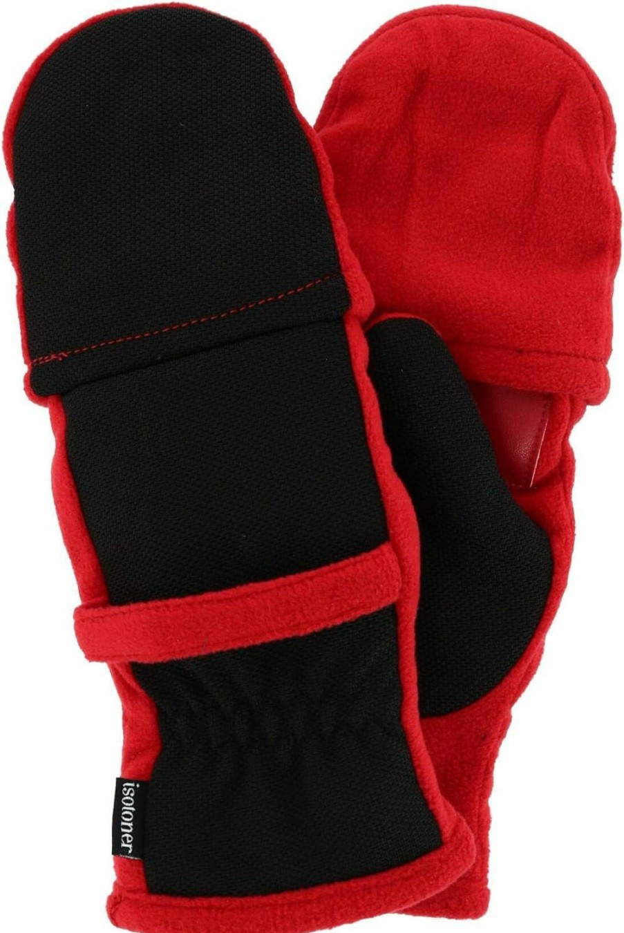 isotoner Isotoner Womens Stretch Fleece Flip Mitten - Thermaflex Wholesale