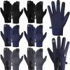 Patelai Patelai 6 Pairs Winter Gloves For Men Warm Anti Slip Waterproof Fingerless Touchscreen Gloves For Cold Weather Skiing Wholesale