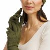 Fishers Finery Fishers Finery Women'S 100% Pure Cashmere Gloves, Cable With Extended Cuff Black Best