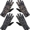 Suhine Suhine 2 Pair Women Leopard Print Winter Gloves Animal Touchscreen Gloves Driving Fleece Thick Warm Mitten, Brown Khaki Online