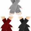 AURUZA Auruza 3 Pair Fingerless Gloves For Women Half Finger Gloves Winter Stretchy Knit Fingerless Mittens Uni Best