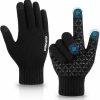 Wmcaps Wmcaps Mens Womens Winter Gloves Touch Screen Warm Knit Cold Weather Glove For Driving Running Working New