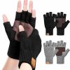 UCQKLI Ucqkli 2 Pairs Winter Fingerless Gloves For Women Men, Gloves For Women Alpaca Wool Knit, Half Finger Gloves Touchscreen Best