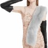 Daoflkuo Women Opera Real Sheep Leather Gloves Shoulder Long With Full Touch Screen Capability Gloves Wholesale