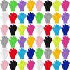 Mototo Mototo 48 Pairs Kid'S Winter Warm Magic Gloves Bulk Colorful Children Stretchy Full Finger Knitted Gloves Boys Girls Student Mittens Gloves, 12 Colors Hot