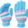 Boutique4Divas Womens Teens Winter Fuzzy Fun Colorful Stretchy Gloves Hot