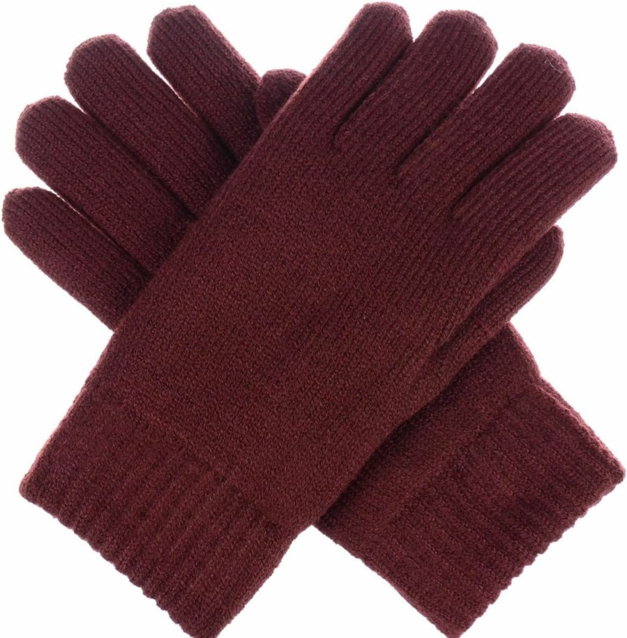 Be Your Own Style Be Your Own Style Byos Winter Women'S Toasty Warm Plush Fleece Lined Knit Gloves In Solid & Glitter New