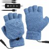 Yuehuam Yuehuam Usb Heated Gloves For Men Women Full And Half Fingerless Warmer Mitten 3 Temperature Levels Electric Heating Gloves Hands Warmer Laptop Gloves Washable Design Wholesale