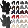 Kigeli Kigeli 24 Pairs Women'S Winter Touch Screen Gloves Colored Warm Gloves For Women Cold Weather Fleece Lined Knit Gloves (Multicolor) Clearance