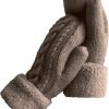 Whiteleopard Women'S Winter Gloves Warm Lining - Cozy Wool Knit Thick Gloves Mittens Clearance