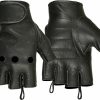 Hugger Glove Company Hugger Women'S Deerskin Water Resistance Fingerless Motorcycle Gloves Hot